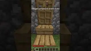 villager jumpscare in minecraft 🏃💨