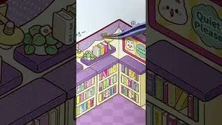 ASMR 3D DIY Sticker: Tutu Bear's Little Library and Special Store