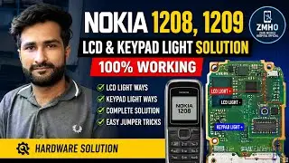 Nokia 1208,1209 Lcd & keypad light solution 100% working || Nokia 1208,1209 light ways