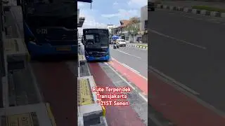 Самый короткий маршрут для автобуса Transjakarta &mdash; от остановки Senen до Jaga Jakarta 🤣 просто дл...