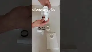 assemblaggio sifone lavatrice