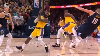 LeBron James and Nikola Jokic exchange flops on each other in Game 2 😂