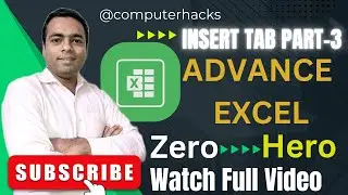 Advance Excel from Scratch for beginners | (Slicer, Timeline, Hyperlink) Insert Tab Part - 3
