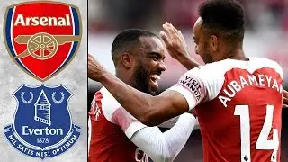 Arsenal 2-0 Everton - Lacazette & Aubameyang Goals - Premier League Review Reaction Highlights