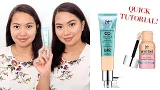 IT Cosmetics CC Oil Free Matte & Bye Bye Breakout Concealer ♡ ZebbyZelf