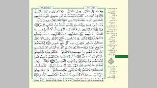 الثمن 3 من الحزب 34  مكرر 7 مرات من المصحف المصور برواية ورش عن نافع للقارئ الشيخ العيون الكوشي