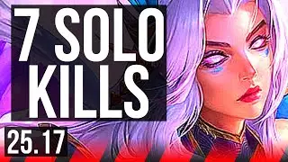 KAYLE vs DARIUS (TOP) | 7 solo kills, 8/1/2, 1000+ games, Legendary | KR Master | 25.17