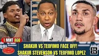 1 Mint AGO! Shakur Stevenson vs Teofimo Lopez HEATED Face-Off LIVE With Stephen A. Smit