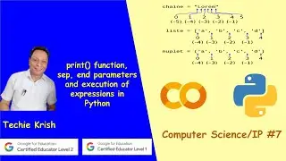 #print function alongwith sep and end parameters