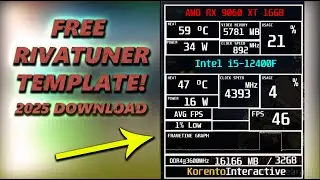 FREE RivaTuner TEMPLATE! - RTSS Overlay Free 2026 Download