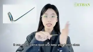 Bamboo Knot Picks Skewer With Looped Knot