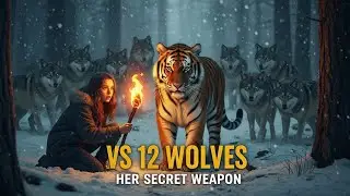 Teen Girl vs 12 Hungry Wolves in Freezing Forest &ndash; Her Insane Survival Trick Saved Her Life