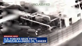 US forces have intercepted another sanctioned oil tanker in the Caribbean Sea, US military says