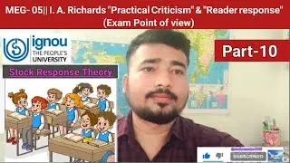 Meg 05||I.A.Richards' Practical criticism|| Stock Responses||Reader Response|| #meg05 #ignouexam2025