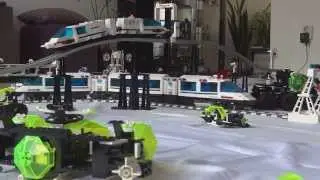 Extra footage: Lego Space Train based on Lego Futuron Classic Space theme