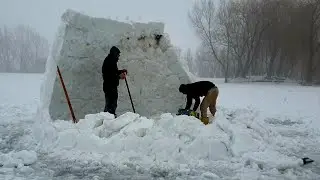 Ziua 2 ! Ne-a dărâmat igloo-ul 😭😭