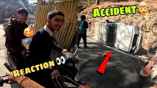 Accident 🤯 Market Reaction 🥰 Gadwali Motovlogger #automobile 