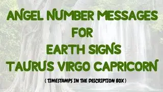 😇ANGEL NUMBER MESSAGES FOR EARTH SIGNS SUN, MOON, RISING & NORTH NODE 