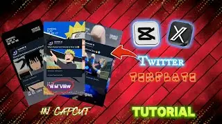 How To Make Fake Twitter Template | Anime Shorts | In Capcut 🔥
