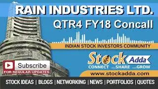 Rain Industries Ltd Investors Conference Call Qtr4 FY18