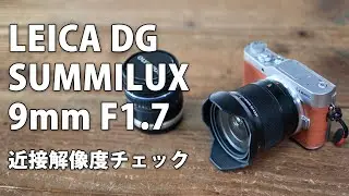 LEICA DG SUMMILUX 9mm F1.7 ASPH. レビュー その2。近接解像度チェック M.ZUIKO 9-18mm F4.0-5.6 と比較有 #microfourthirds