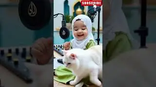🤲Allah Hu Allah Hu Zikr New Born Baby Reacting Quran#shortsfeed#cute#status#viralvideo#naat#islamic