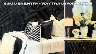 Small Entryway DIY Transformation|| 2025 Summer Console Table Decorating Ideas