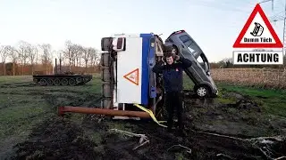 V12 Kettenschlepper vs. Bus | Dumm Tüch