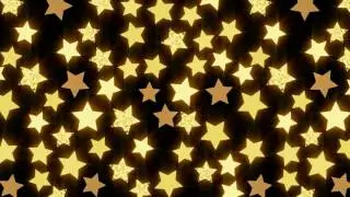 Golden Glowing Stars Background - Free motion Graphics