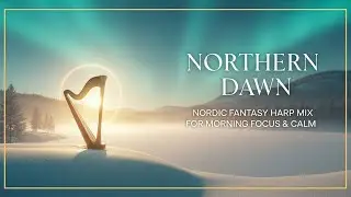 Northern Dawn 🌅 | Nordic Fantasy Harp Mix for Calm Focus & Winter Serenity