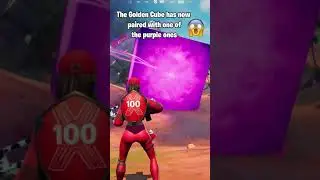 THE GOLDEN CUBE HAS CONNECTED😲😱 #shorts #fortnite