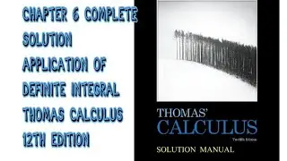 Application of Definite integral| complete solution| Thomas calculus 12th Edition| SK mathematics 
