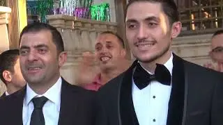 عراضة منزل العريس زيد عمار الياسين - فرقة سيوف الشام الدمشقية