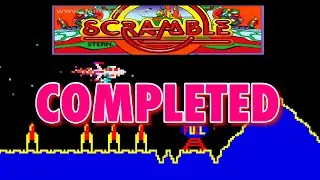 SCRAMBLE ARCADE 1981 COMPLETED - GAMEPLAY LETS PLAY
