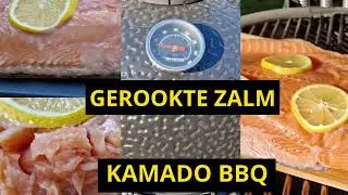 Gerookte zalm op de kamado. Lekker en eenvoudig zalm recept voor de kamado BBQ.