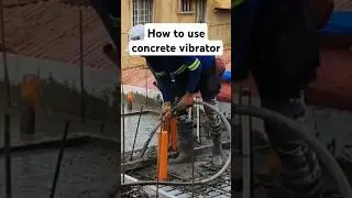 How to use vibrator #construction #house #engineering #concretevibrator #vibrator #concrete #buhos