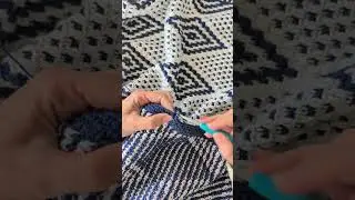 ✨ Add a beautiful moss stitch border to your project! 🌿 #mossstitch