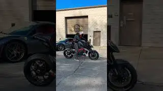 The best part of my day is? Revving  the SuperDuke 🤘🏼#ktm #ktmsuperduke #ktmlover #ferrari #moto