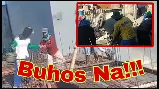 Buhos Na Tayo Nang Slab #katasngofw #construction #ofwhouse #concreteslab #buhayofw #ofwsimplehouse
