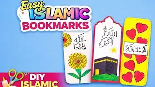 ✨|🌙 Islamic Bookmark DIY ✨ | Ghar par asaani se banaye | Step by step | easy drawing😘| viral video |