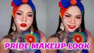 Pride Month Makeup Look 2019 | Bjorntiful #pride #lgbt #makeup #art #paint