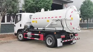 FAW 4&times;2 8000 liters vacuum tank truck sewer sucker on sale
