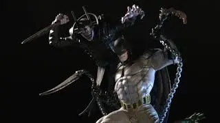Batman VS The Batman Who Laughs Battle Statue