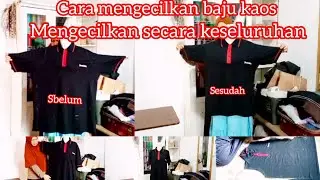 CARA MENGECILKAN BAJU YANG KEBESARAN//MENAIKKAN BAHU//BAGIAN BAWAH//MENGECILKAN LENGAN//PINGGANG