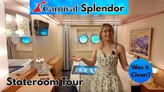 Внутренняя каюта Carnival Splendor с 2 иллюминаторами | Вмещает 4 человек, но была ли она чистой?