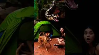 Dog Saves Girl From Snake Attack 😱 | Shocking Wildlife Moment#shortsviral #usashorts #snake