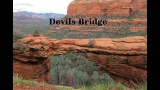 Hiking to Devils Bridge in Sedona, Arizona.