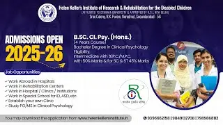 Join the 4-Year B.Sc Clinical Psychology (Hons) Program | RCI Approved | Apply Today
