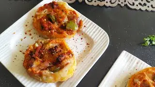 No Yeast Cheese Pizza Pin Wheels With and Without Oven Recipe | Pizza Pin Wheels in Pan Recipe