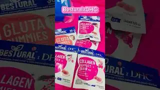 Bestural x DHC Collagen Gummy & Gluta Gummy 🍓🍑 #bestural #besturalxdhc #collagengummy #glutagummy
